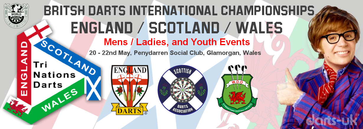Tri-Nations - British Darts International Championships - England, Scotland, Wales