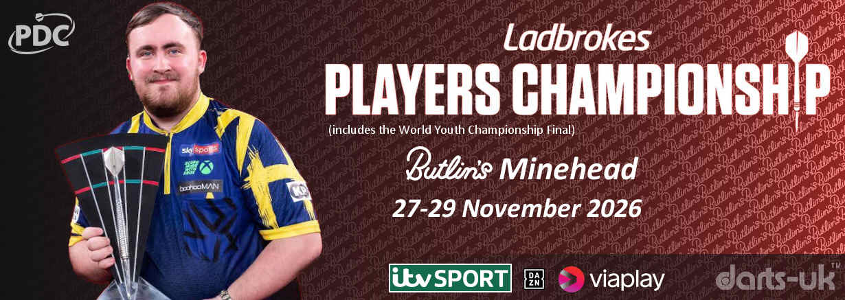 PDC Players Championship Finals, Nov 27-29, 2026