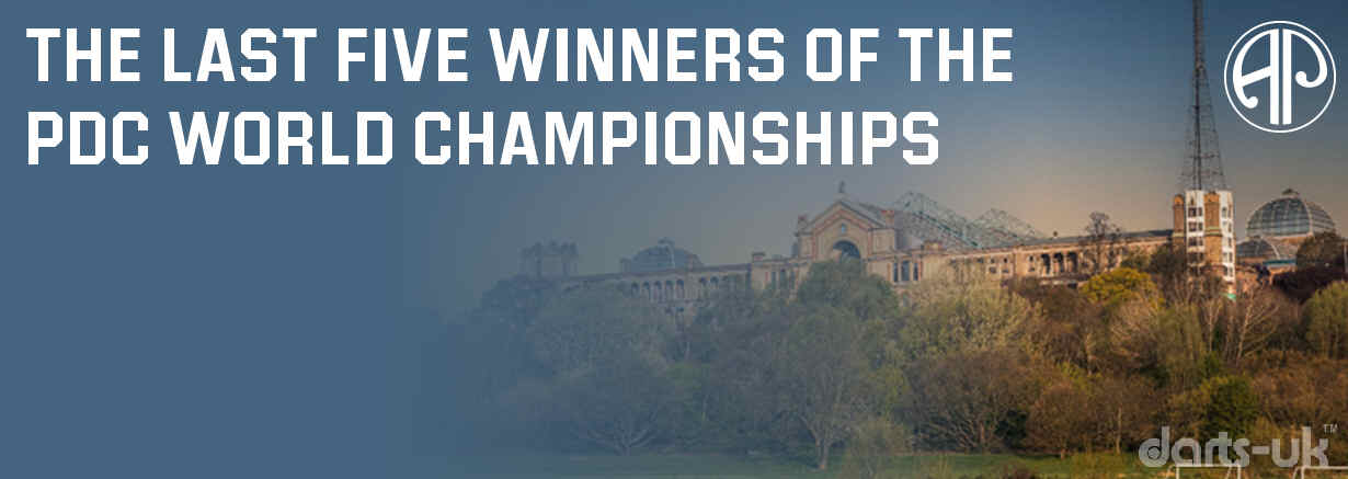 The last five winners of the PDC World Championships